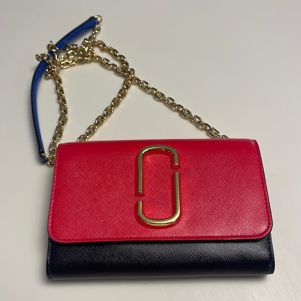 Beautiful small wallet bag with multi colors red black and yellow